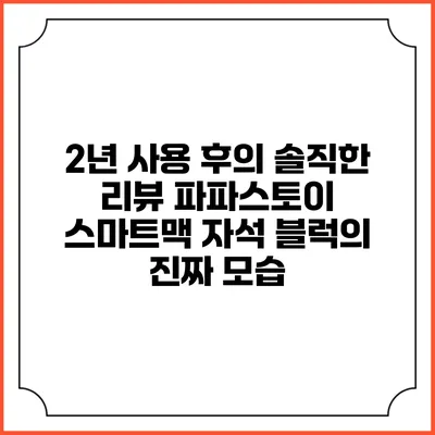 2년 사용 후의 솔직한 리뷰: 파파스토이 스마트맥 자석 블럭의 진짜 모습