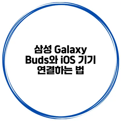 삼성 Galaxy Buds와 iOS 기기 연결하는 법